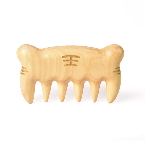 Wooden Hair Comb Massage Cute Bear