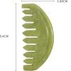 51A7gSE9GAL._AC_SL1500 Jade Head Comb Massage,Natural Jade Stone Head Therapy Massage Comb,Jade Hair Comb Scalp Massager Comb Scalp Care Massage Tool (3.14X1.57X0.16inch)