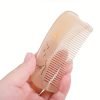 Hair Comb for Women Sheep Horn Pocket-size Antistatic Scalp Massage 1pc