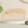 Hair Comb for Women Sheep Horn Pocket-size Antistatic Scalp Massage 1pc