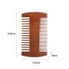 4 Pcs Natural Peach Wood Combs, Vintage Double-Sided Comb Classic Style Wooden Wide Tooth and Narrow Tooth Comb for Head Care