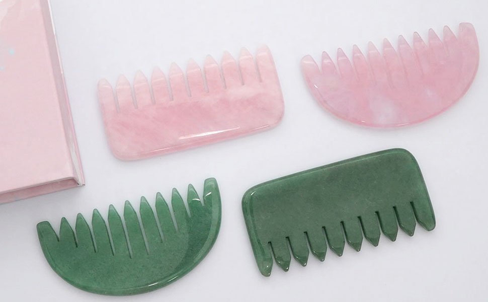rose quartz comb