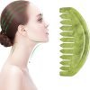 611PnKIYoGL._AC_SL1500 Jade Head Comb Massage,Natural Jade Stone Head Therapy Massage Comb,Jade Hair Comb Scalp Massager Comb Scalp Care Massage Tool (3.14X1.57X0.16inch)