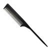 Professional Teasing Comb, Fine and Wide Tooth Hair Barber Comb, Black Carbon Fiber Cutting / Styling / Hairdressing Comb For All Hair Types