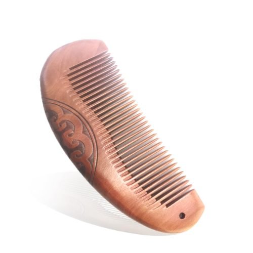 Thickened Peach Wood Comb, Carved Wooden Comb, Anti-Static Wooden Comb, Wooden Comb for Women, Wooden Hair Comb for All Hair Styles