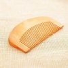 4PCS Brown Peach Wood Wooden Comb Anti-Static Comb Close Tooth Comb Hair Combs