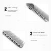 Aviation Aluminum Metal Cutting Comb Hair Hairdressing Barbers Salon Professional Combs