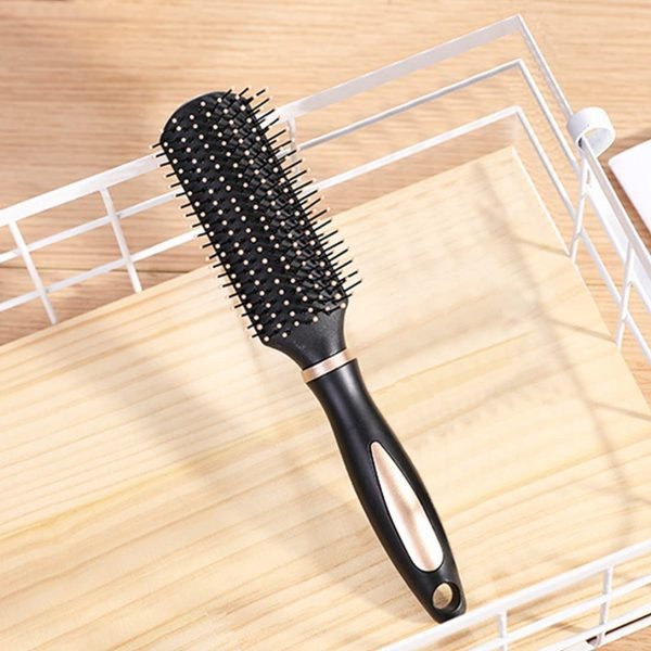 Anti-Static Massage Hair Brush for Men and Women Adults and Kids Nylon Bristle Pins Brushes Blow Dry Detangle Hairbrush Comb for All Wet or Dry Hair Types Styling - Rectangle