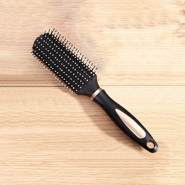 Anti-Static Massage Hair Brush for Men and Women Adults and Kids Nylon Bristle Pins Brushes Blow Dry Detangle Hairbrush Comb for All Wet or Dry Hair Types Styling - Rectangle