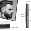 Professional Teasing Comb, Fine and Wide Tooth Hair Barber Comb, Black Carbon Fiber Cutting / Styling / Hairdressing Comb For All Hair Types