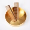 Portable Metal Comb, Minimalist Pocket Golden Hair Comb for Women Men Unisex
