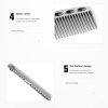 Aviation Aluminum Metal Cutting Comb Hair Hairdressing Barbers Salon Professional Combs