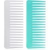 712Vls6lVcL._SL1500 Large Hair Detangling Comb, Wide Tooth for Curly, Wet Dry Hair, No Handle Comb Styling Shampoo Comb (White, Cyan)
