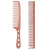 Hair Styling Comb,2PCS Metal Combs For Hair Women,Space Aluminum Stainless Steel Anti-static Sparse Haircut Comb Beauty Tool (Rose Golden)