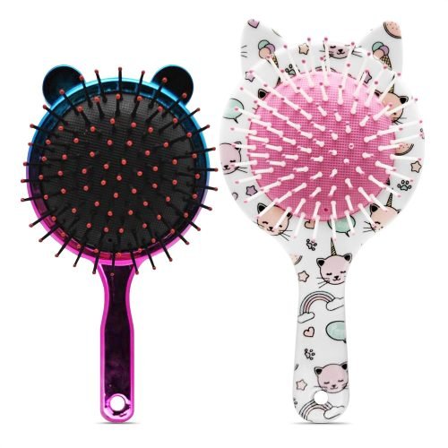 2Pcs Detangling Hair Brush for Women - Soft Hair Brushes for Long Hair Short Curly or Straight Wet Dry Hair Comb for Kids - Anti Static Hairbrush Massage Hair Brush Women Flexible Hair Brush