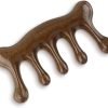 Wooden Scalp Massage Beauty Comb, No Static Handheld Wide Tooth Hair Comb Gua Sha Meridians Massager Body Massage Tool for Women Men hair care, Acupoint Massage, neck, facial (Style-A)