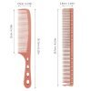 Hair Styling Comb,2PCS Metal Combs For Hair Women,Space Aluminum Stainless Steel Anti-static Sparse Haircut Comb Beauty Tool (Rose Golden)