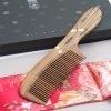 Anti-Static, Wood Comb with Dragonfly and Lightning