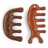 2 Pack Wooden Scalp Massage Comb ,Comb Massage Comb Hair Massager Scalp Face Massage Comb Head Tool Meridians Scalp Massage Natural Wood Comb