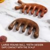 2 Pack Wooden Scalp Massage Comb ,Comb Massage Comb Hair Massager Scalp Face Massage Comb Head Tool Meridians Scalp Massage Natural Wood Comb